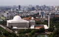 Istiqlal Mosque in Jakarta, large mulslim building, Indonesia