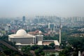 Istiqlal Mosque and Jakarta Skyline