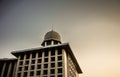 Istiqlal mosque tall building for moslem to pray their god Allah