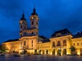 Istvan Dobo square in Eger Royalty Free Stock Photo