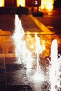 Istvan Dobo Square fountain Royalty Free Stock Photo