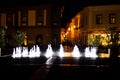 Istvan Dobo Square fountain Royalty Free Stock Photo