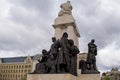 the istvan tisza monument honoring a statesman outside budapest's parliament