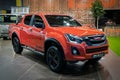 Isuzu D-Max Fury pick-up truck at the Brussels Autosalon Motor Show. Belgium - January 18, 2019