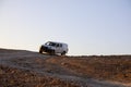 Isuzu D-max travel on mountain road in DESERT