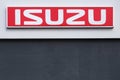 Isuzu logo on a wall