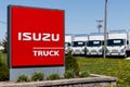 Isuzu Motors truck dealership. Isuzu is a Japanese commercial vehicle and diesel engine manufacturer I