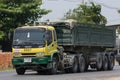 Isuzu Trailer dump truck of D stone company Royalty Free Stock Photo