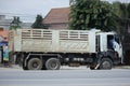 Isuzu Trailer dump truck of D stone company Royalty Free Stock Photo