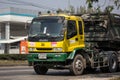 Isuzu Trailer dump truck of D stone company Royalty Free Stock Photo