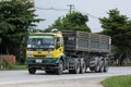 Isuzu Trailer dump truck of D stone company Royalty Free Stock Photo