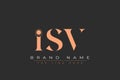 ISV abstract letter logo design Royalty Free Stock Photo