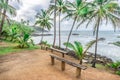 Rest area at the Havaizinho beach Itacare Royalty Free Stock Photo
