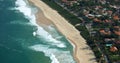 Itacoatiara beach view of Costao Mountain top Royalty Free Stock Photo