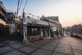 Itaewon street multi cultural commercial area during winter morning at Yongsan-gu , Seoul South Korea : 6 February 2023