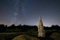 Itaida menhir and Milky Way in Entzia