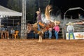 Itaja, Goias, Brazil - 04 22 2023: rodeo event in the horse riding modality