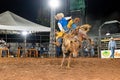 Itaja, Goias, Brazil - 04 22 2023: rodeo event in the horse riding modality