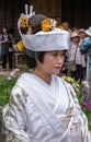 Japanese Bride Walking At The Suigo Itako Iris Festival, Itako City, Japan