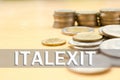 Italexit UK EU referendum concept Royalty Free Stock Photo