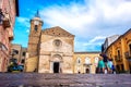 Italia church plaza people street of Vasto cathedral - Duomo di Vasto or Concattedrale di San Giuseppe - Abruzzo