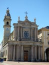 Italia. Torino. Piazza San Carlo. The church of San Carlo Borromeo