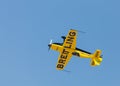 Italian aerobatic champion Francesco Fornabaio in his type Extra 300 aircraft