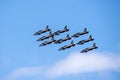 The Italian Aerobatic Team the Frecce Tricolori Royalty Free Stock Photo