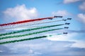 The Italian Aerobatic Team the Frecce Tricolori