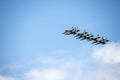 The Italian Aerobatic Team the Frecce Tricolori Royalty Free Stock Photo