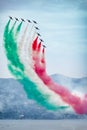 The Italian Aerobatic Team the Frecce Tricolori