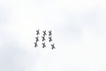 Italian Air Force Aerobatic Team, Frecce Tricolori Royalty Free Stock Photo