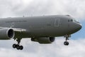 Italian Air Force Aeronautica Militare Italiana Boeing KC-767A aerial tanker aircraft MM62228 on approach to land. Royalty Free Stock Photo