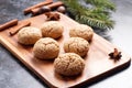 Italian almond cookie amaretti Royalty Free Stock Photo
