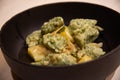 Bread and spinach gnocchi dumplings, Valle Camonica mountain recipe