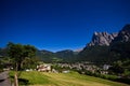 Italian Alps - Alpe di Siusi town landscape Royalty Free Stock Photo