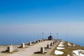 Italian alps landmark. First world war memorial Royalty Free Stock Photo