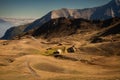 Italian Alps in Piemonte. Strada dell Assietta. Italy