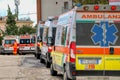 Italian ambulance in the hospital