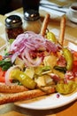 Italian antipasta salad Royalty Free Stock Photo