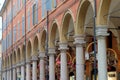 Italian arches storic centre Royalty Free Stock Photo