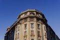 Italian architecture classic style building under a blue sky in Milan Royalty Free Stock Photo
