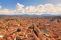 Italian architecture. Panoramic view, aerial skyline of Florence Firenze Cathedral of Santa Maria del Fiore, Ponte Vecchio bridge Royalty Free Stock Photo