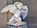 Italian art : baby angel statue Royalty Free Stock Photo