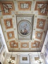 Beautiful art inside Museum Correr in Venice - ornamental ceiling