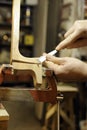 Italian artisan luthier wood carver