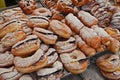 Italian pastry, traditional sicilian dessert filled with cream or chocolate Royalty Free Stock Photo