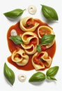 Italian assorted pasta with sauces