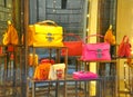 Italian bag fashion shop in Italy Royalty Free Stock Photo