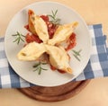 Italian baked conchiglioni